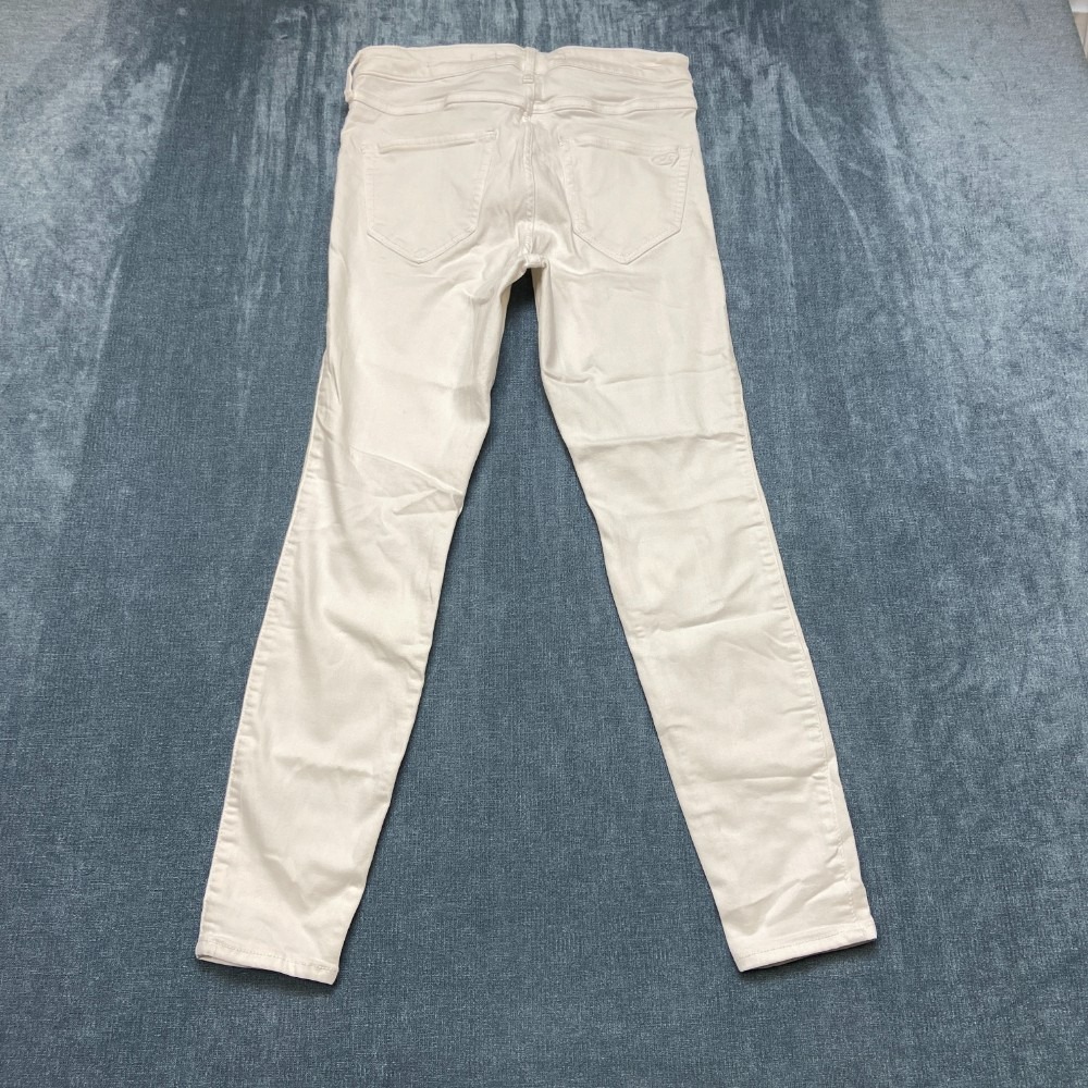 Hollister High Rise Legging Jeans Womens 7S 28x26 White Denim Advanced Stretch